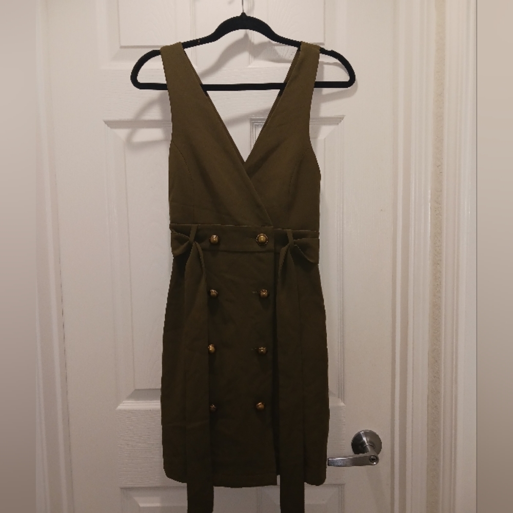 Forever 21 olive green dress